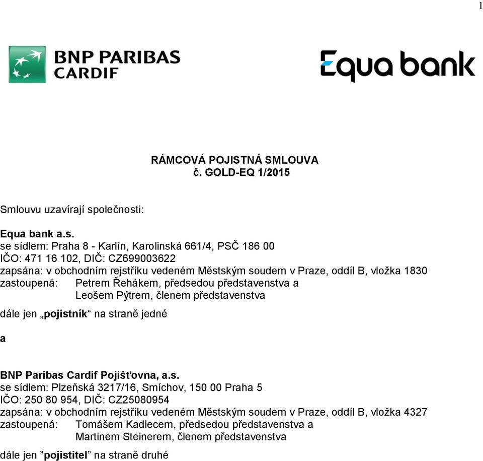 i: Equa bank a.s.