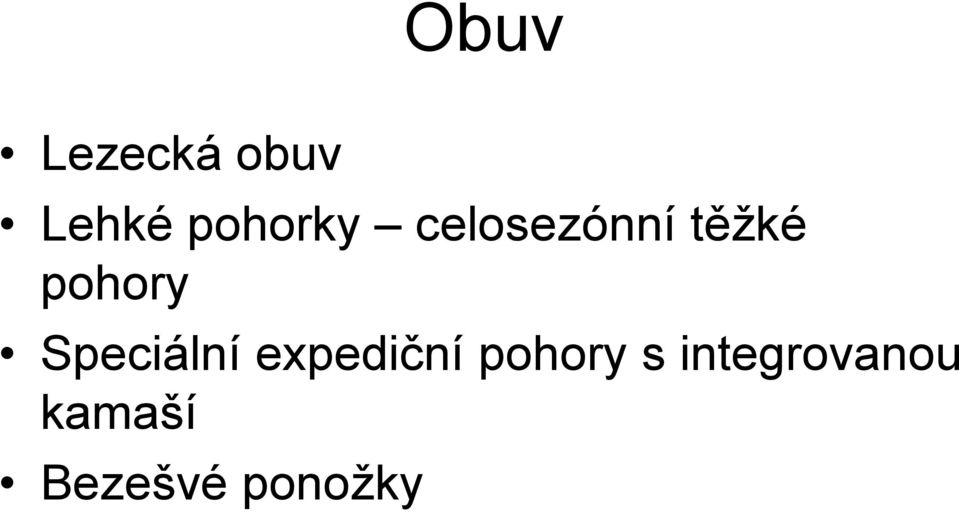 pohory Speciální expediční