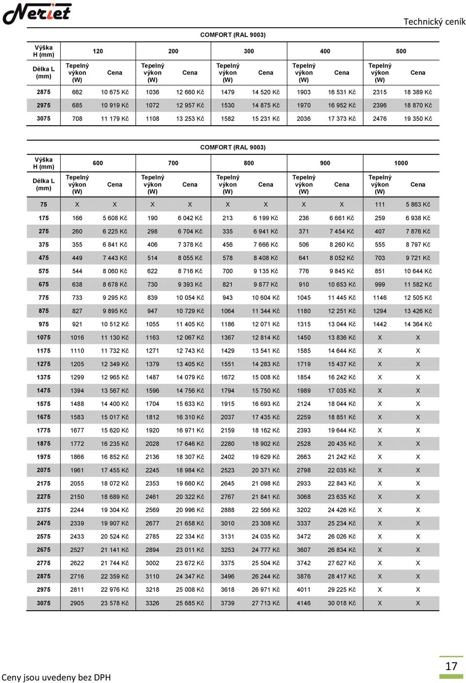 213 6 199 Kč 236 6 661 Kč 259 6 938 Kč 275 260 6 225 Kč 298 6 704 Kč 335 6 941 Kč 371 7 454 Kč 407 7 876 Kč 375 355 6 841 Kč 406 7 378 Kč 456 7 666 Kč 506 8 260 Kč 555 8 797 Kč 475 449 7 443 Kč 514 8