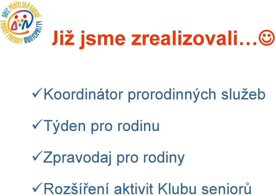 služeb Týden pro rodinu