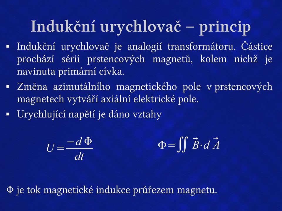 Změna azimutálního magnetického pole v prstencových magnetech vytváří axiální