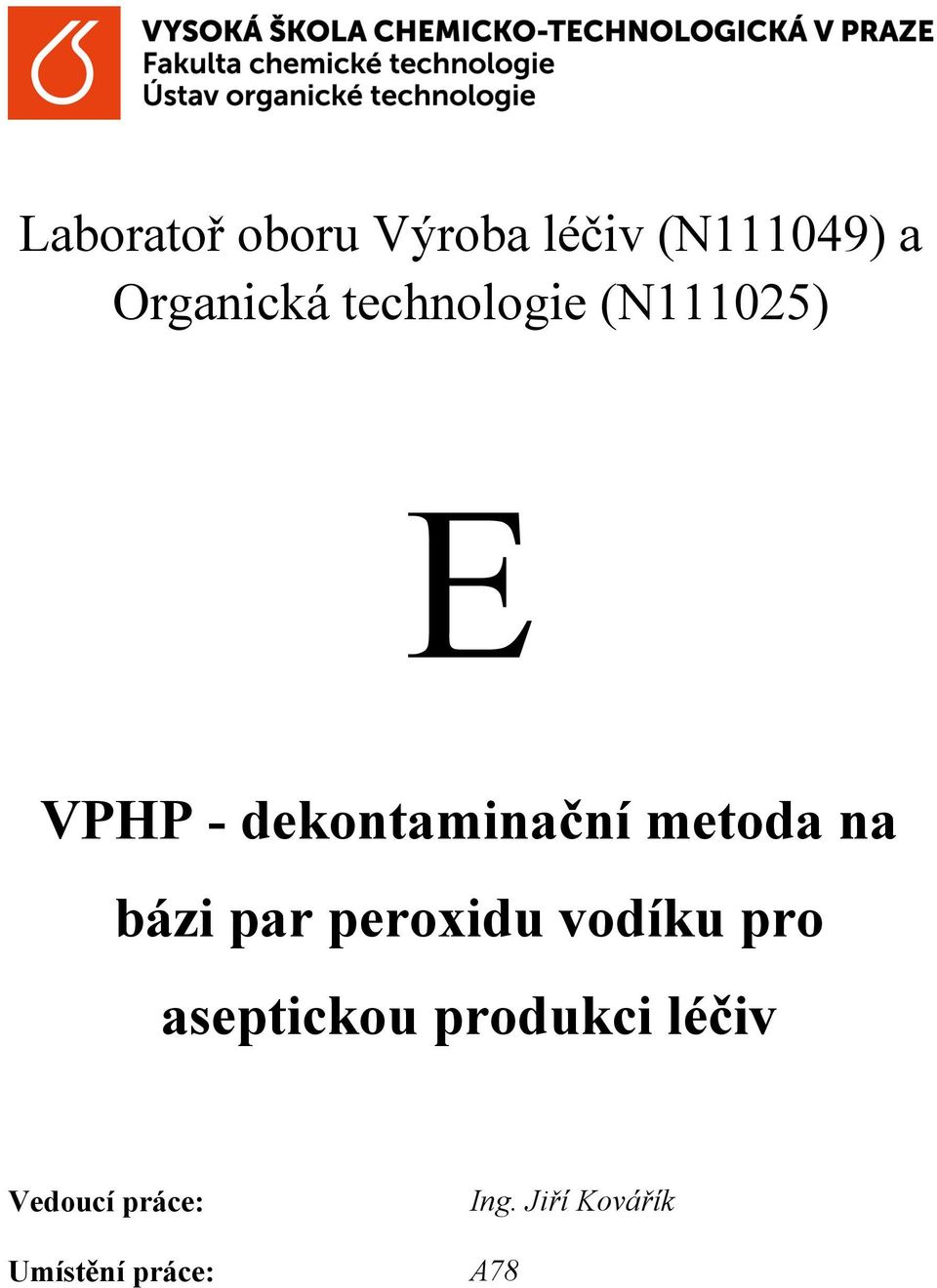 na bázi par peroxidu vodíku pro aseptickou produkci