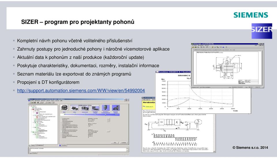 (každoroční update) Poskytuje charakteristiky, dokumentaci, rozměry, instalační informace Seznam materiálu