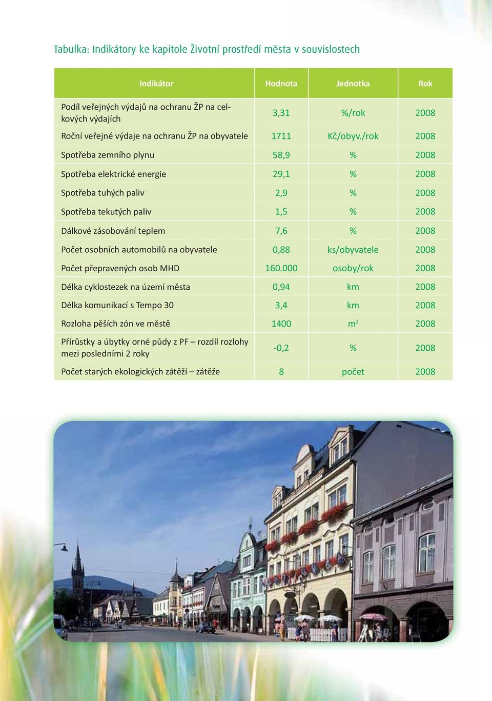 /rok 2008 Spotřeba zemního plynu 58,9 % 2008 Spotřeba elektrické energie 29,1 % 2008 Spotřeba tuhých paliv 2,9 % 2008 Spotřeba tekutých paliv 1,5 % 2008 Dálkové zásobování teplem 7,6 % 2008 Počet