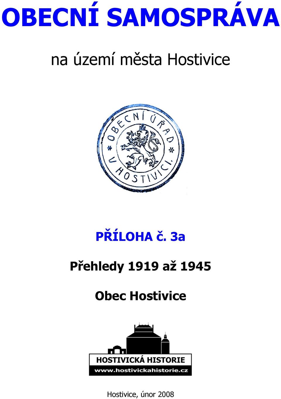 3a Přehledy 1919 až 1945