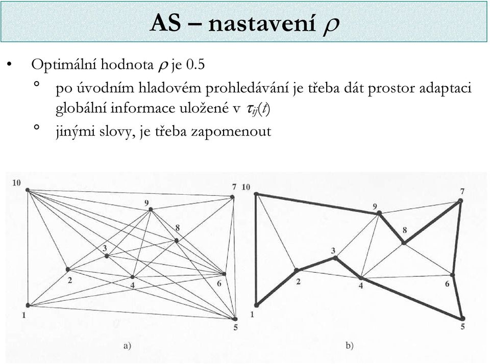 dát prostor adaptaci globální informace