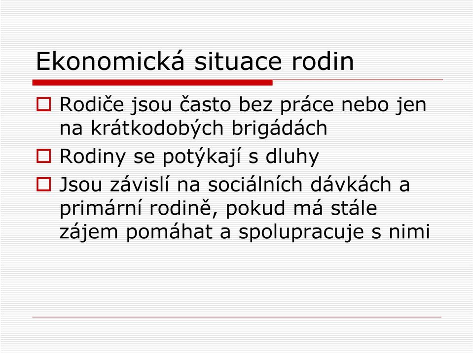 závislí na sociálních dávkách a Jsou závislí na sociálních