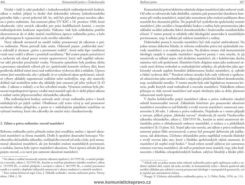 prosince 1960, které obsahovalo výčet nových zákoníků pro práci kodifikačních komisí, s novým rodinněprávním kodexem nepočítalo.