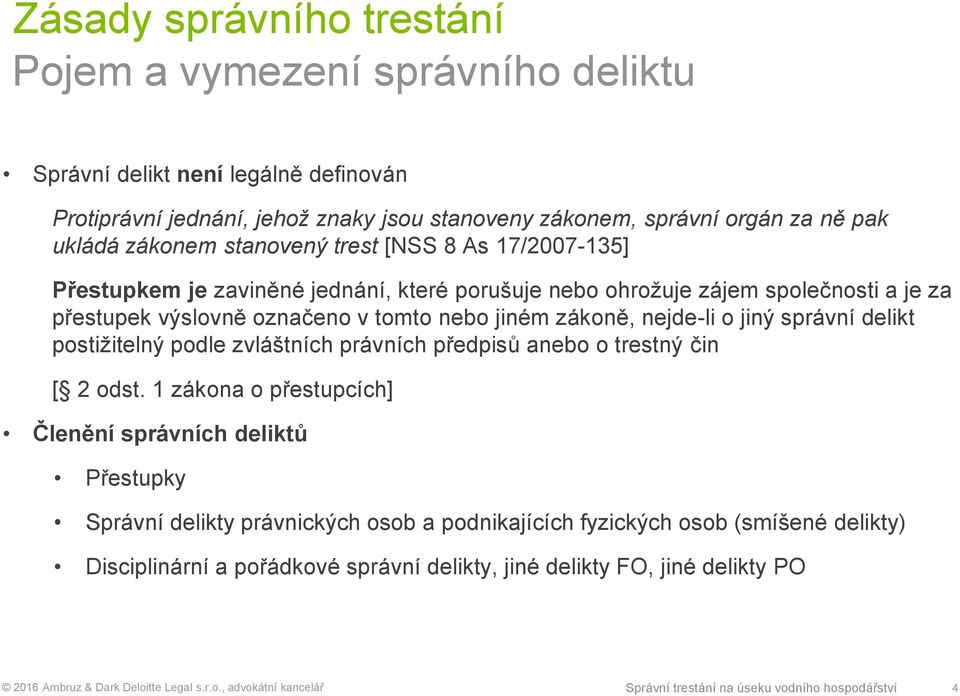 nejde-li o jiný správní delikt postižitelný podle zvláštních právních předpisů anebo o trestný čin [ 2 odst.