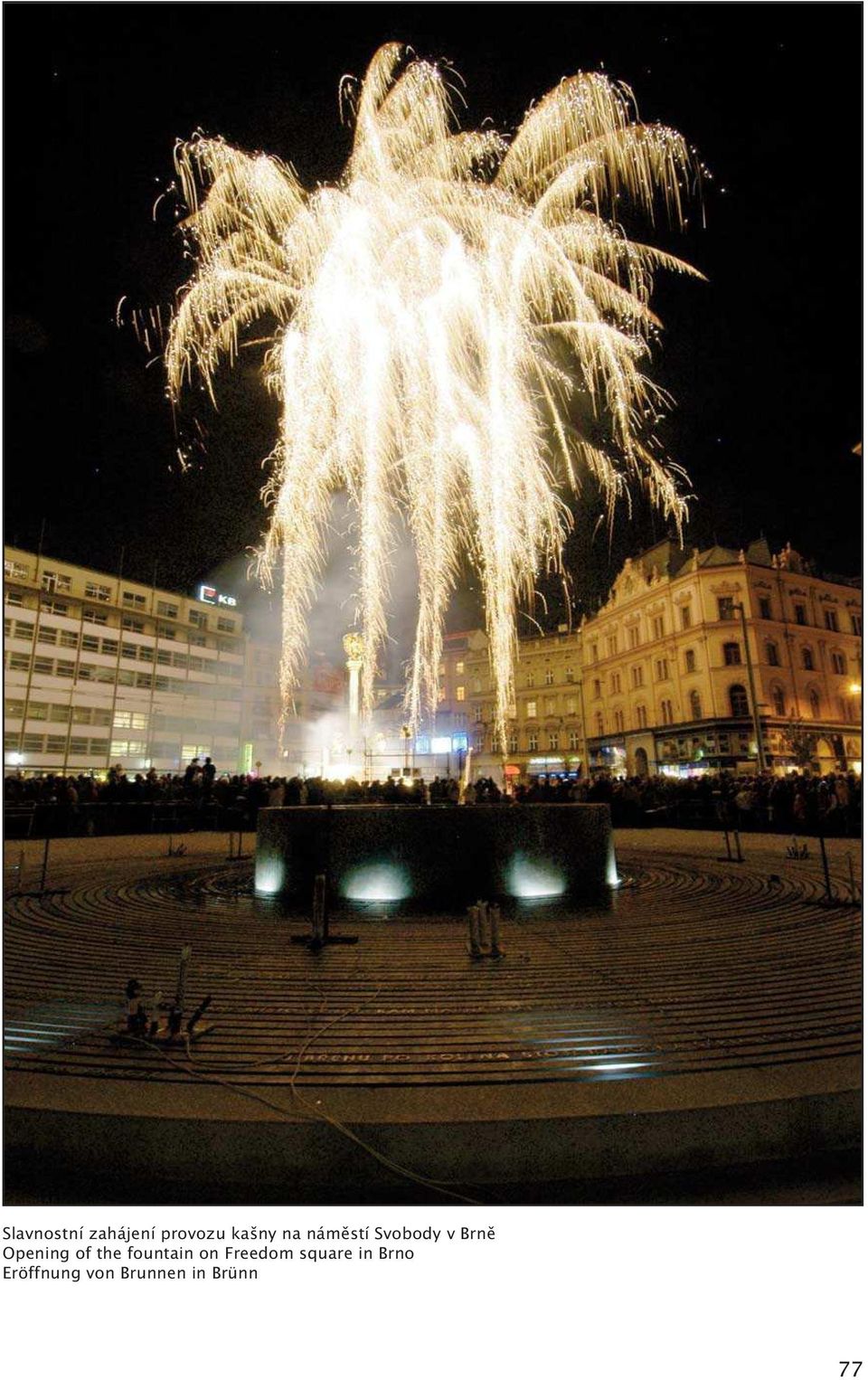 of the fountain on Freedom square