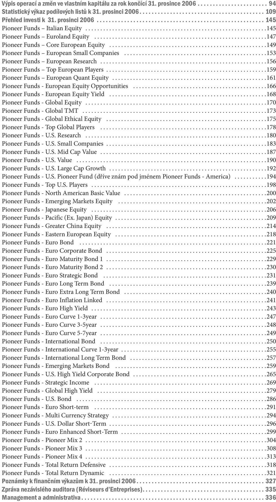 ......................................................... 147 Pioneer Funds Core European Equity..................................................... 149 Pioneer Funds European Small Companies.