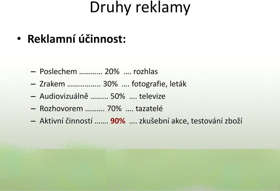 fotografie, leták Audiovizuálně... 50%.