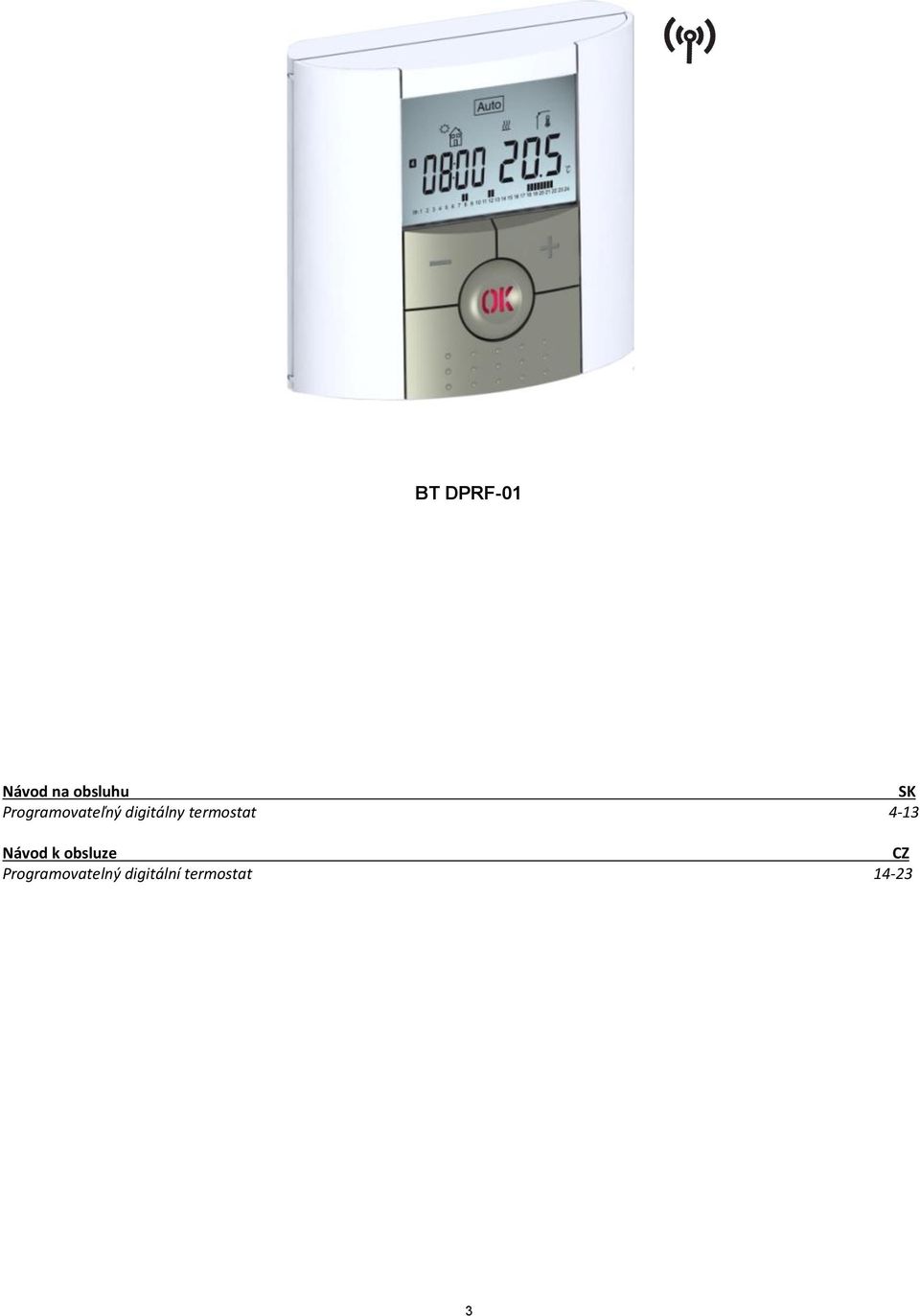 termostat 4-13 Návod k obsluze CZ