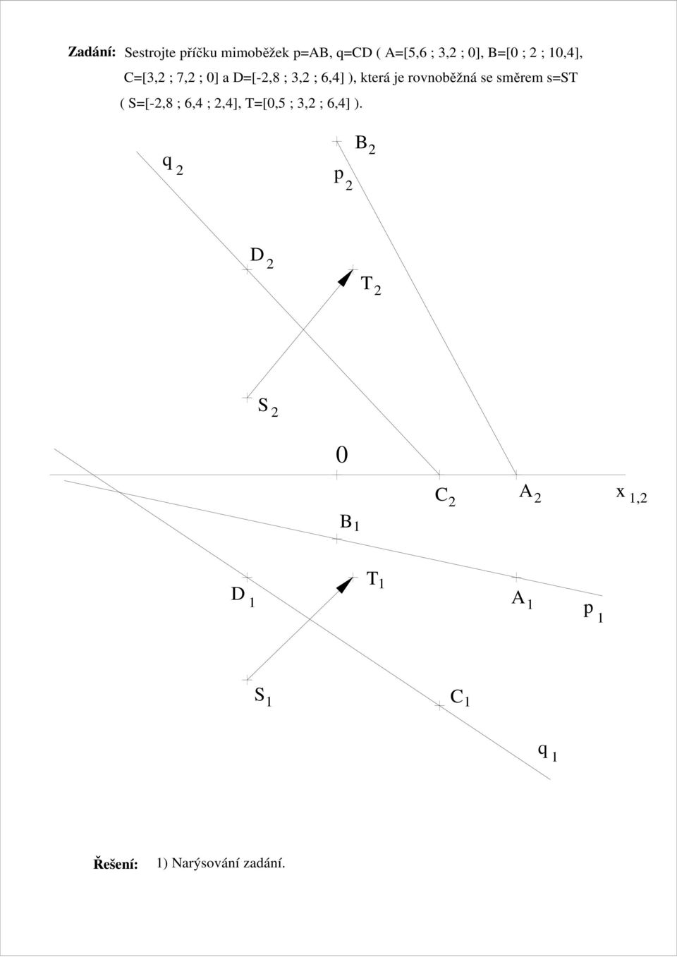 zdání. ( =[-,8 ; 6,4 ;,4], =[,5 ; 3, ; 6,4] ).