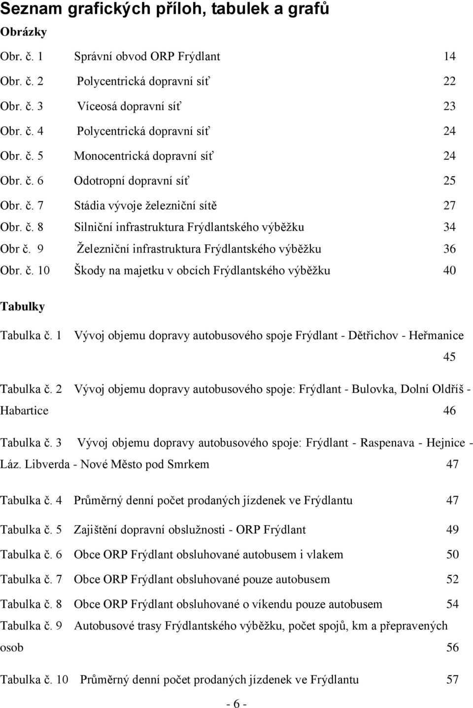 9 Ţelezniční infrastruktura Frýdlantského výběţku 36 Obr. č. 10 Škody na majetku v obcích Frýdlantského výběţku 40 Tabulky Tabulka č.