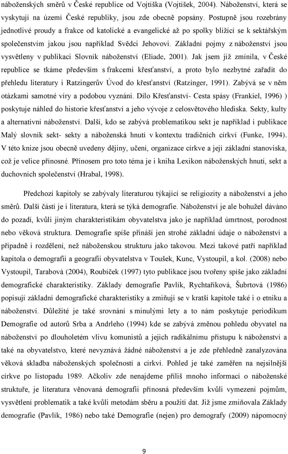 Základní pojmy z náboženství jsou vysvětleny v publikaci Slovník náboženství (Eliade, 2001).