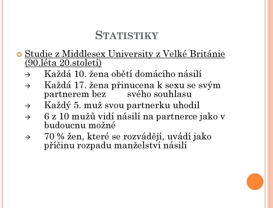 žena přinucena k sexu se svým partnerem bez svého souhlasu Každý 5.