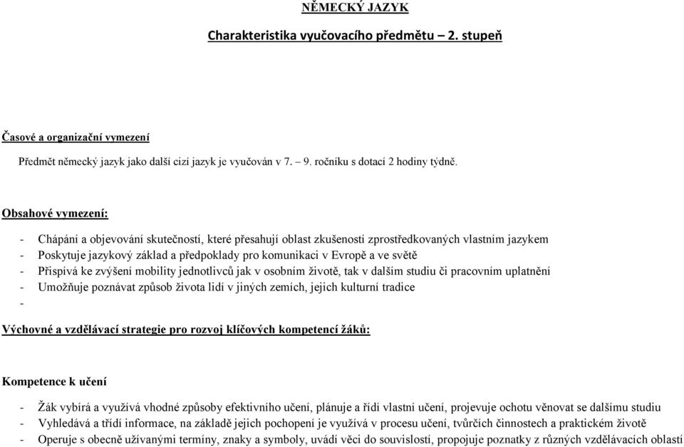 světě - Přispívá ke zvýšení mobility jednotlivců jak v osobním životě, tak v dalším studiu či pracovním uplatnění - Umožňuje poznávat způsob života lidí v jiných zemích, jejich kulturní tradice -