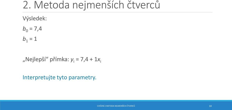 i Interpretujte tyto parametry.