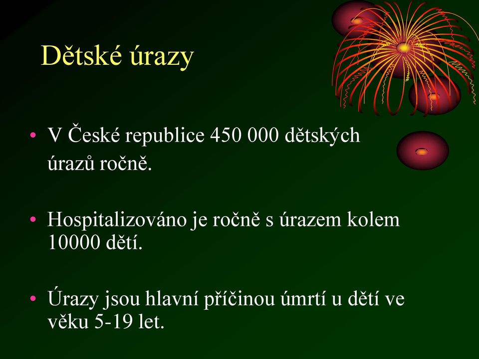 Hospitalizováno je ročně s úrazem kolem