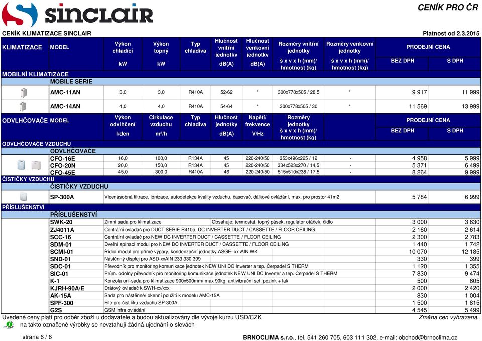 150,0 R134A 45 220-240/50 334x523x270 / 14,5-5 371 6 499 CFO-45E 45,0 300,0 R410A 46 220-240/50 515x510x238 / 17,5-8 264 9 999 ČISTIČKY VZDUCHU ČISTIČKY VZDUCHU SP-300A Vícenásobná filtrace,