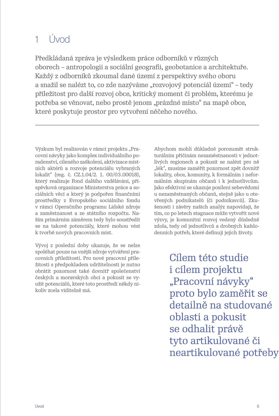 kterému je potřeba se věnovat, nebo prostě jenom prázdné místo na mapě obce, které poskytuje prostor pro vytvoření něčeho nového.