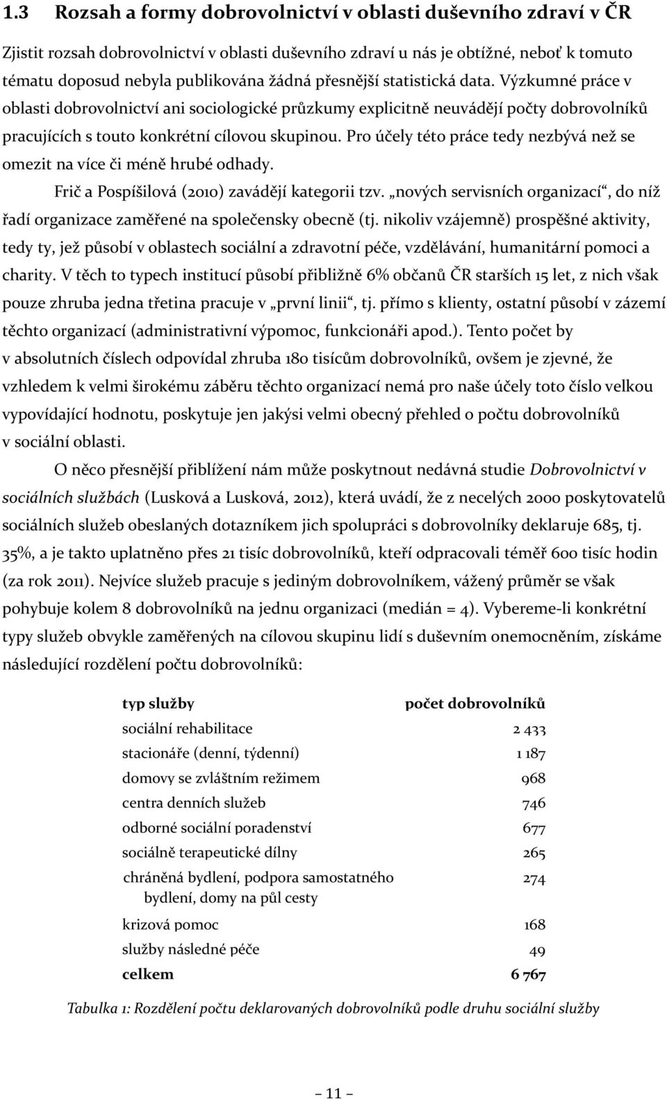 Pro účely této práce tedy nezbývá než se omezit na více či méně hrubé odhady. Frič a Pospíšilová (2010) zavádějí kategorii tzv.