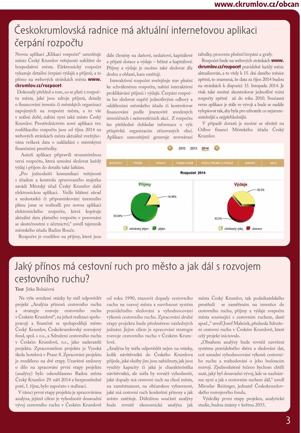 Dokonalý přehled o tom, co se platí z rozpočtu města, jaké jsou zdroje příjmů, detaily o financování investic či městských organizací napojených na rozpočet města, a to vše v reálné době, nabízí nyní