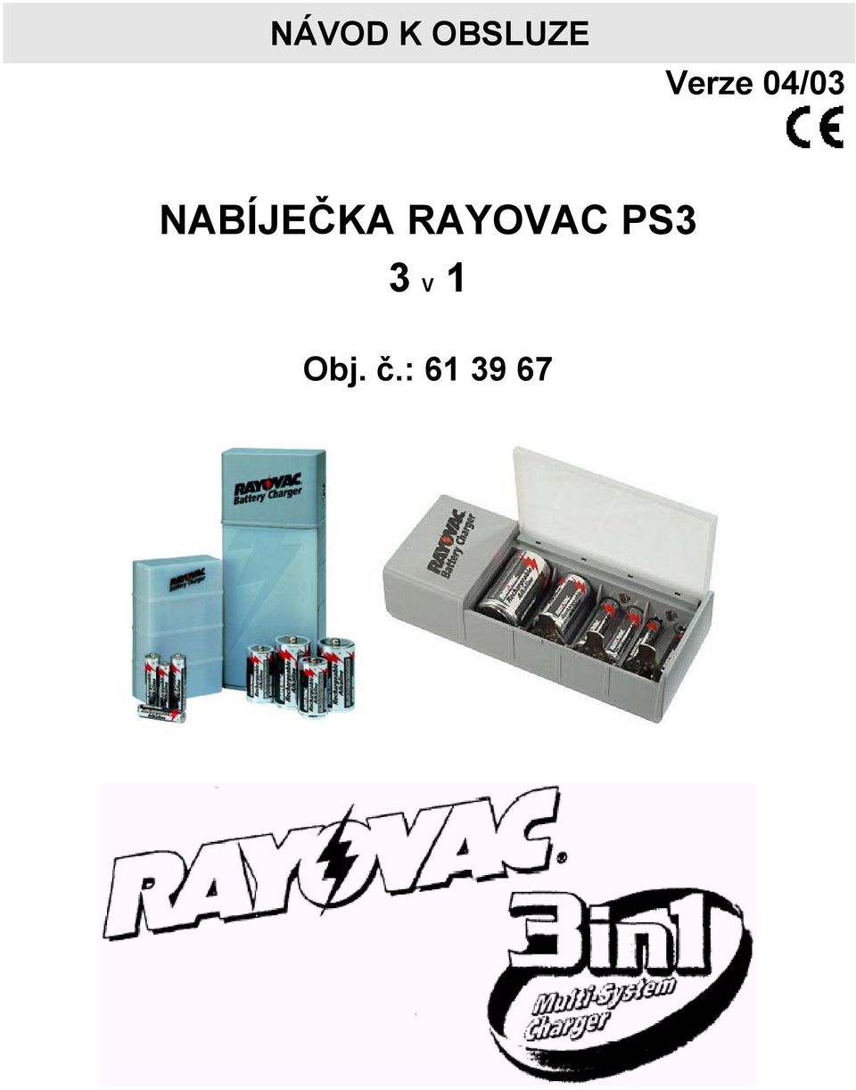 NABÍJEČKA RAYOVAC