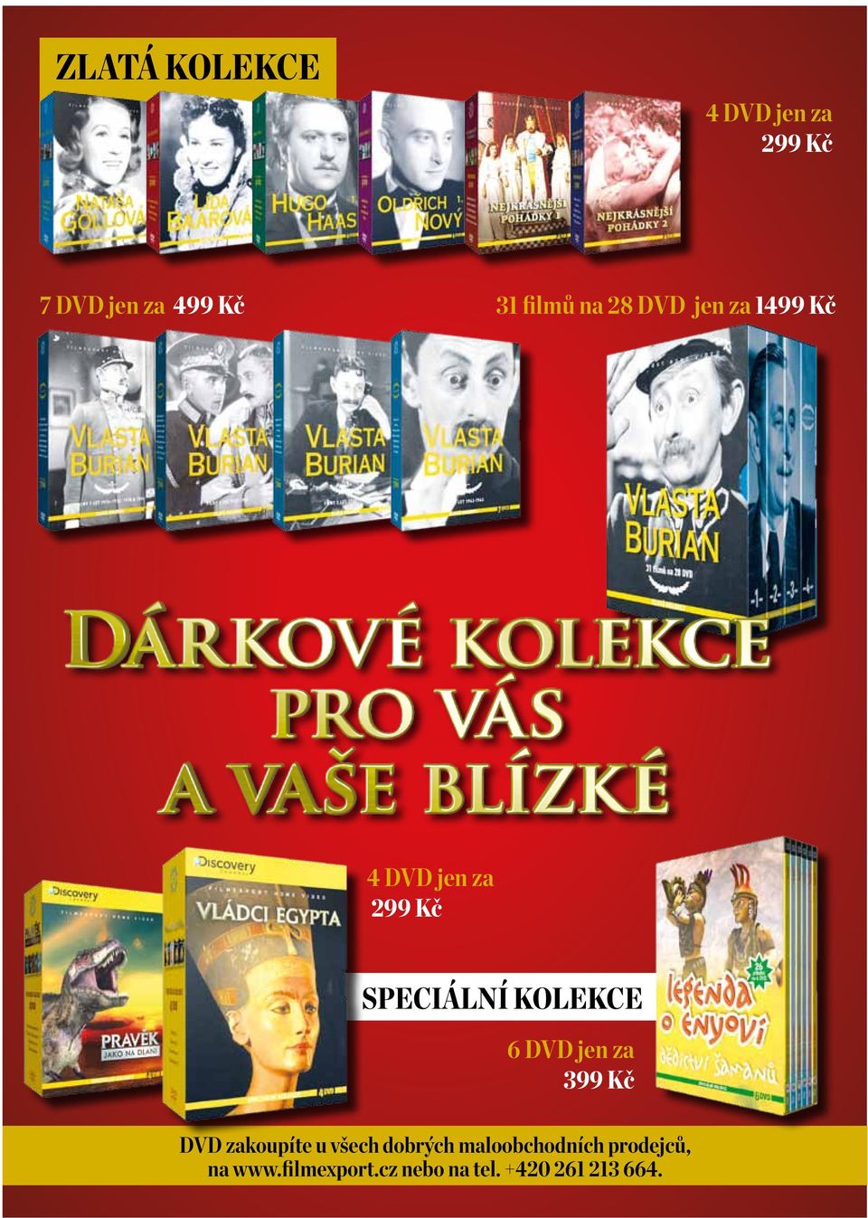 6 DVD jen za 3 DVD zakoupíte u všech dobrých