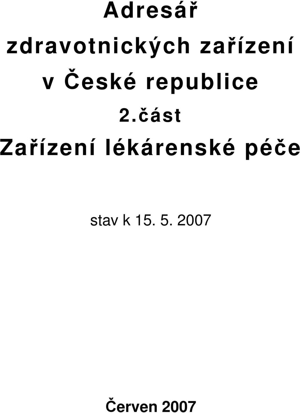 2.část Zařízení lékárenské