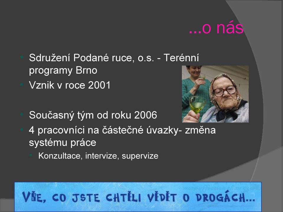 - Terénní programy Brno Vznik v roce 2001