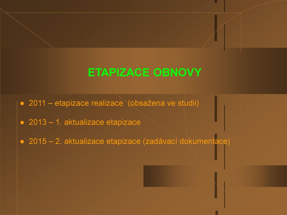 1. aktualizace etapizace 2015 2.