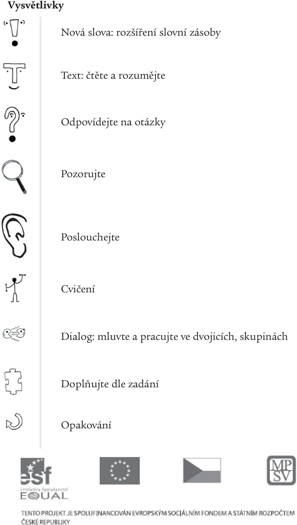 Pozorujte Poslouchejte Cvičení Dialog: mluvte a