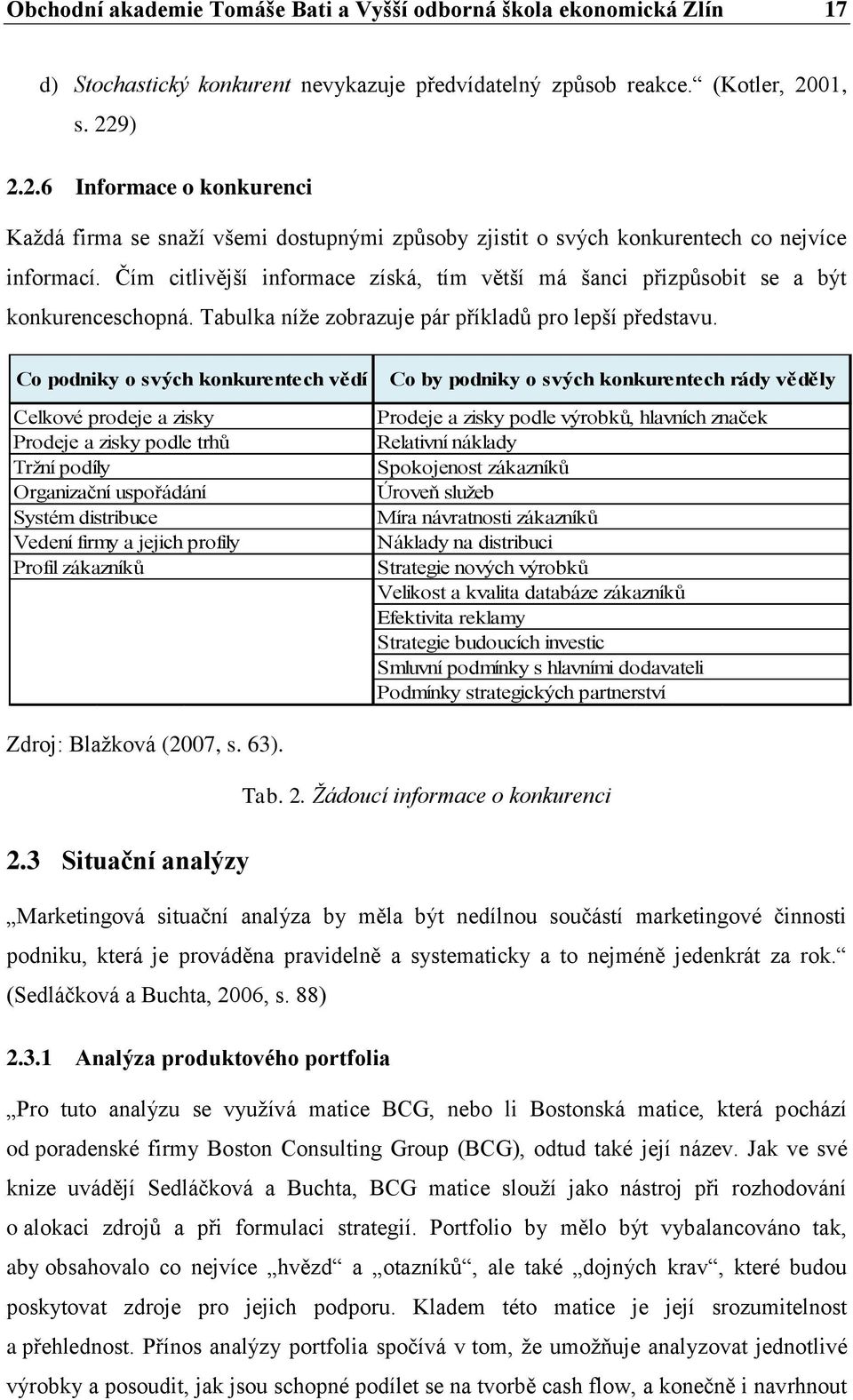 Čím citlivější informace získá, tím větší má šanci přizpůsobit se a být konkurenceschopná. Tabulka níže zobrazuje pár příkladů pro lepší představu.