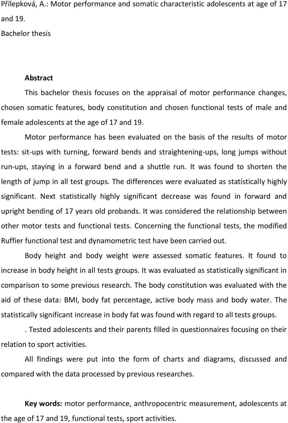 adolescents at the age of 17 and 19.