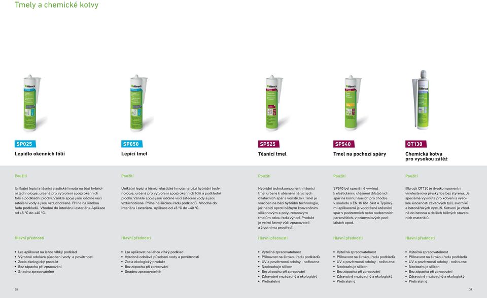 Vhodné do interiéru i exteriéru. Aplikace od +5 C do +40 C. Unikátní lepicí a těsnicí elastické hmota  Vhodné do interiéru i exteriéru. Aplikace od +5 C do +40 C. Hybridní jednokomponentní těsnicí tmel určený k utěsnění náročných dilatačních spár a konstrukcí.