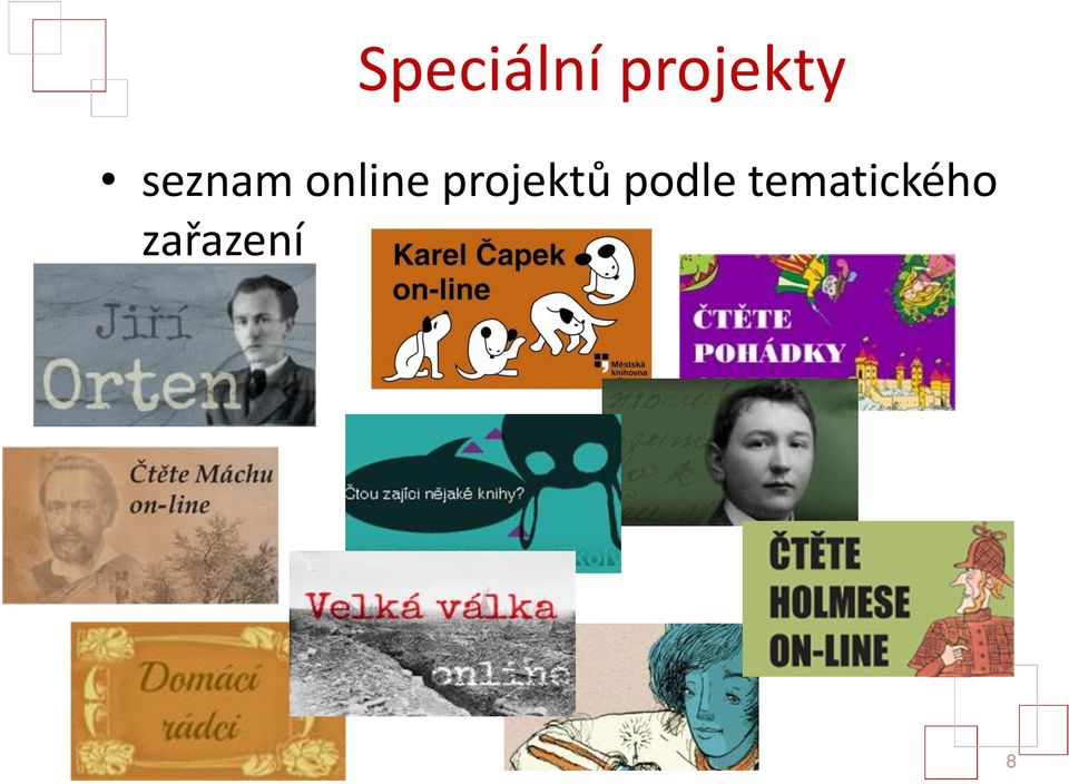 online projektů