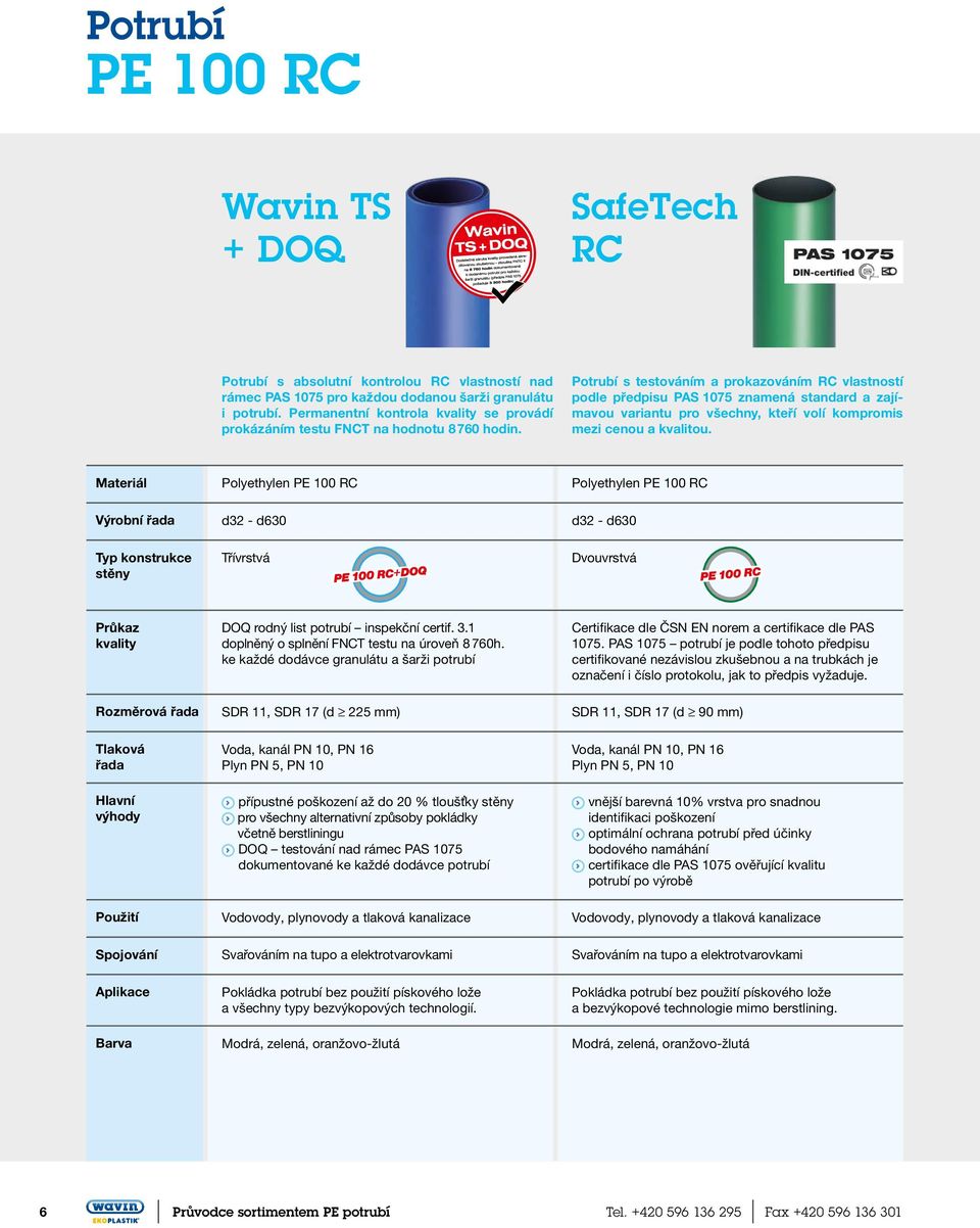 Potrubí s testováním a prokazováním RC vlastností podle předpisu PAS 1075 znamená standard a zajímavou variantu pro všechny, kteří volí kompromis mezi cenou a kvalitou.