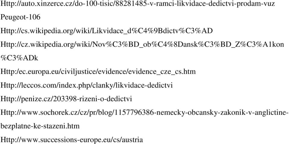 eu/civiljustice/evidence/evidence_cze_cs.htm Http://leccos.com/index.php/clanky/likvidace-dedictvi Http://penize.