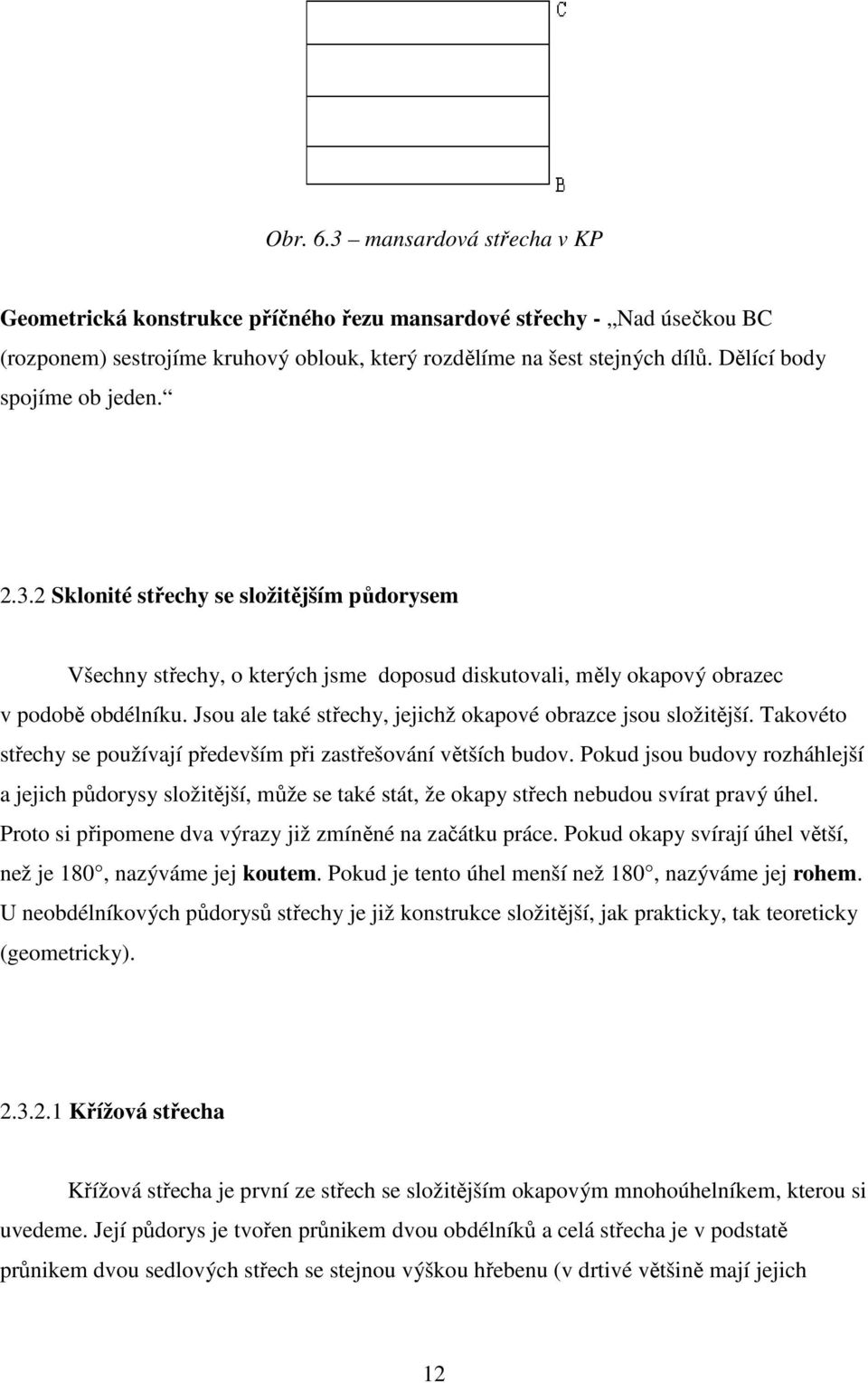 Jsou ale také střechy, jejichž okapové obrazce jsou složitější. Takovéto střechy se používají především při zastřešování větších budov.