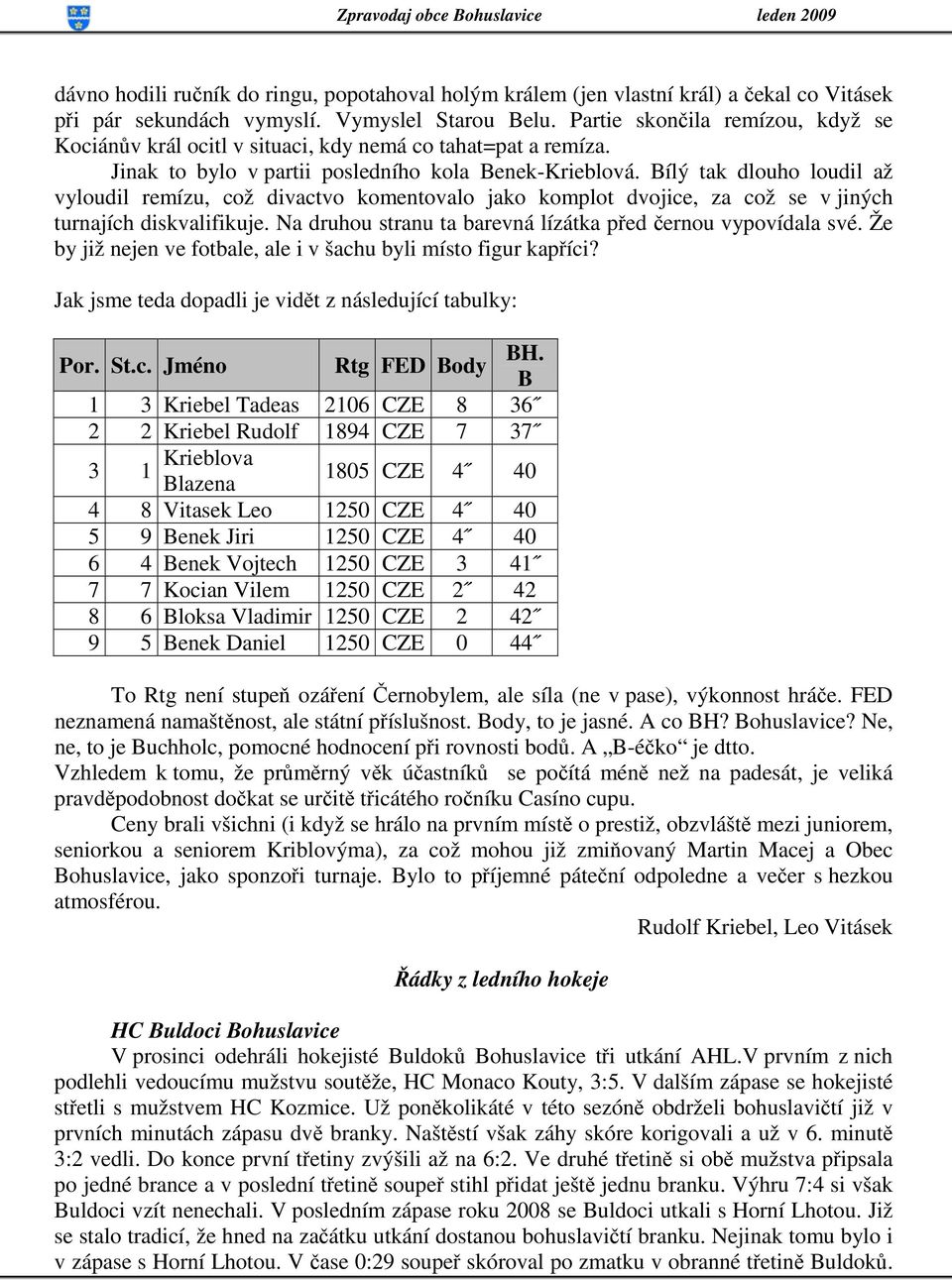 Bílý tak dlouho loudil až vyloudil remízu, což divactvo komentovalo jako komplot dvojice, za což se v jiných turnajích diskvalifikuje. Na druhou stranu ta barevná lízátka před černou vypovídala své.