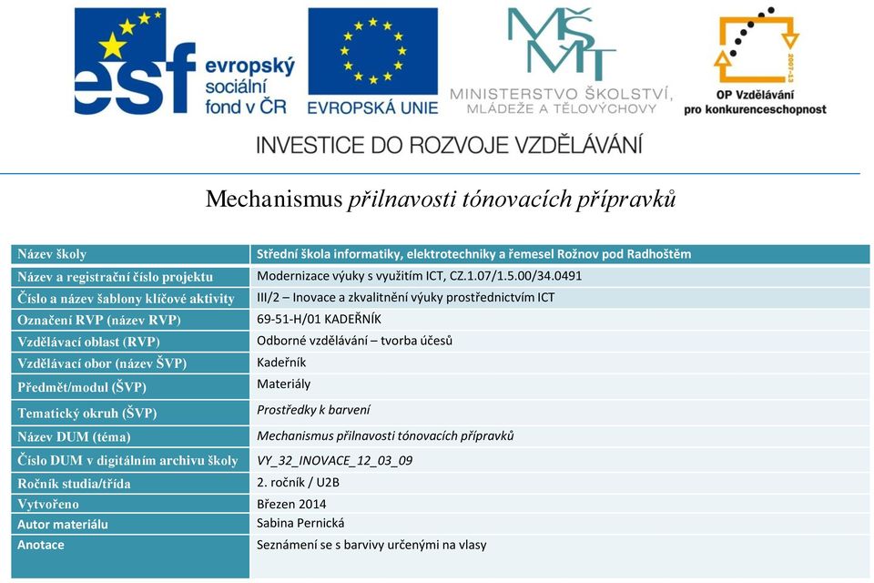 digitálním archivu školy