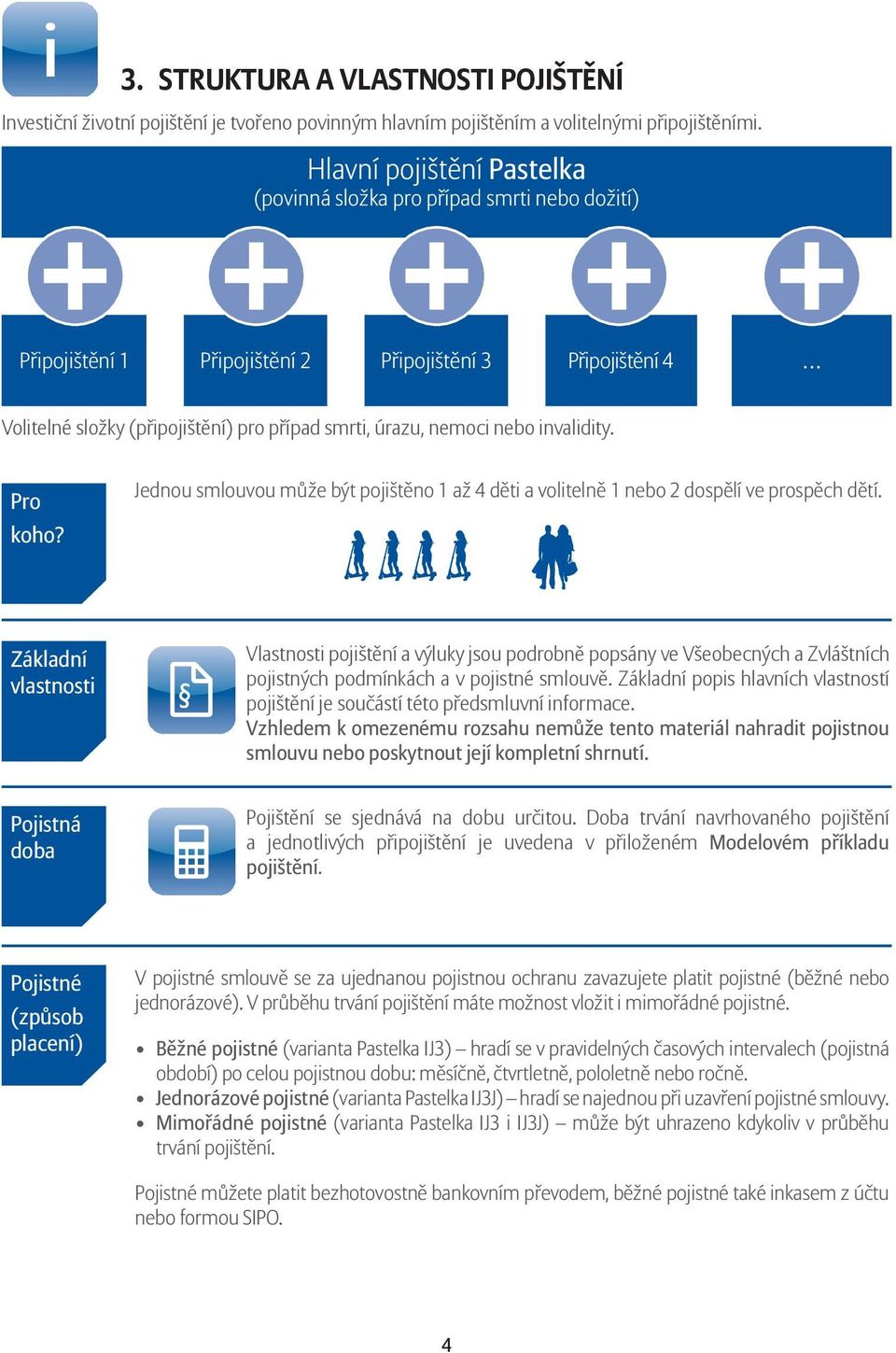 nebo invalidity. Pro koho? Jednou smlouvou může být pojištěno 1 až 4 děti a volitelně 1 nebo 2 dospělí ve prospěch dětí.