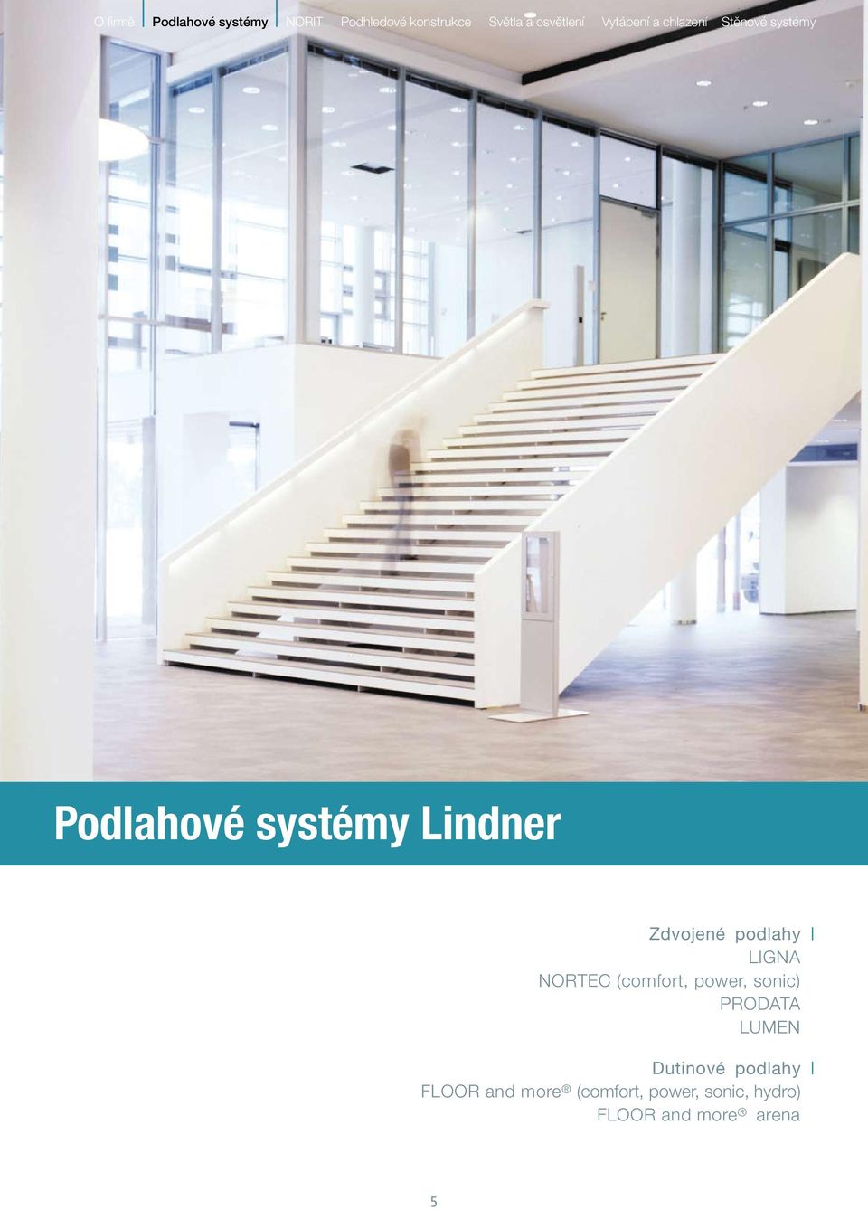 Zdvojené podlahy LIGNA NORTEC (comfort, power, sonic) PRODATA LUMEN