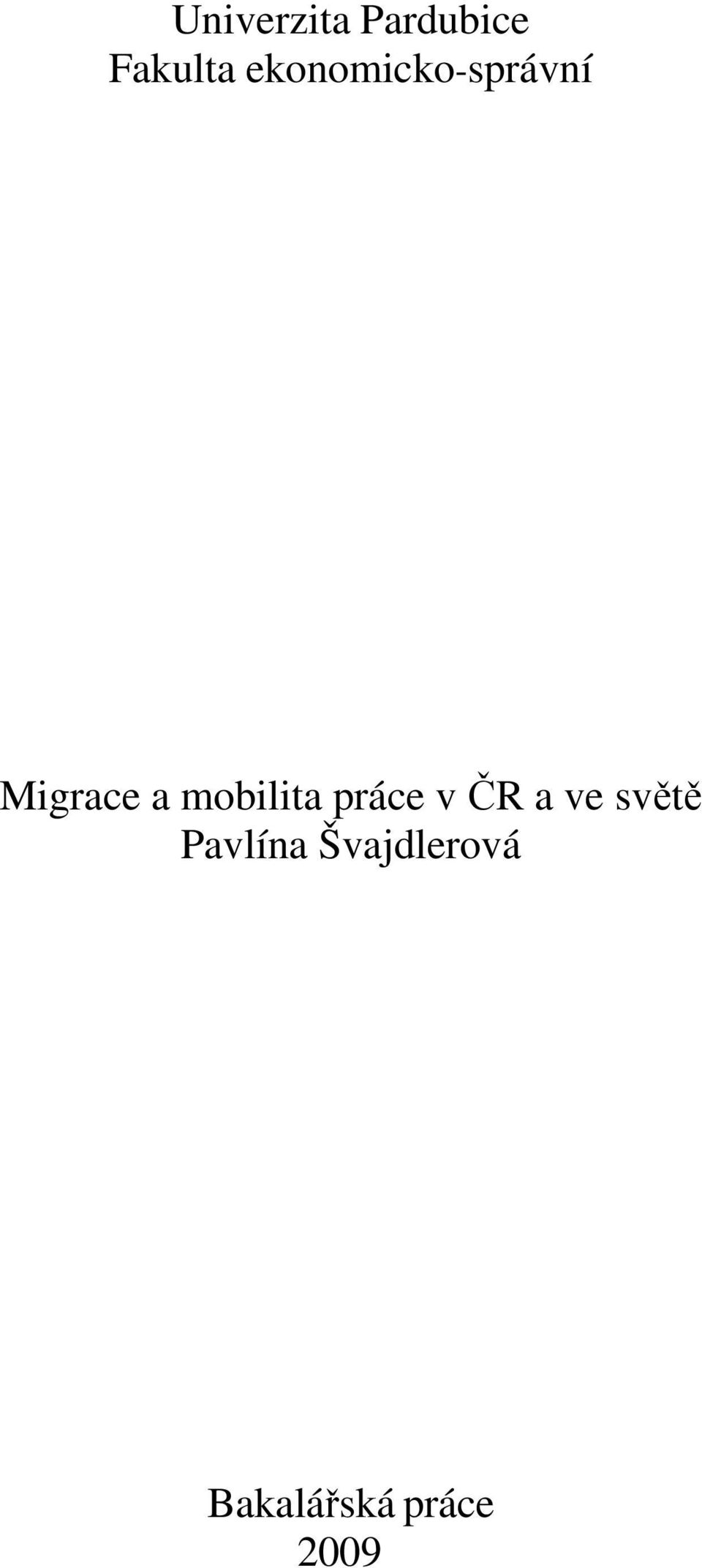 mobilita práce v ČR a ve světě