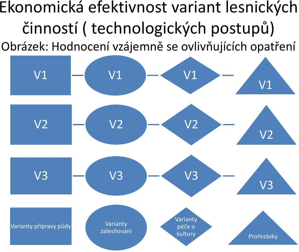 V2 V2 V3 V3 V3 V3 Varianty přípravy půdy