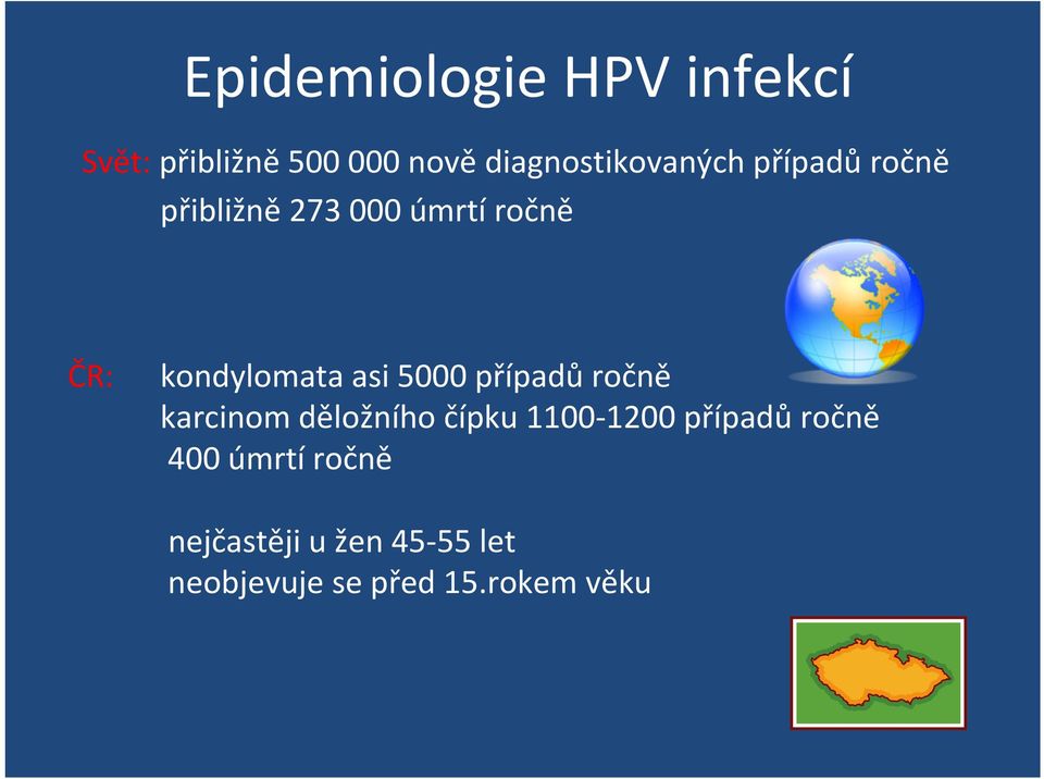 kondylomata asi 5000 případů ročně karcinom děložního čípku 1100 1200