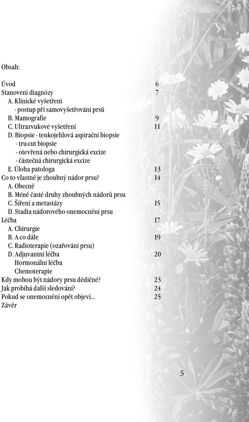 Úloha patologa 13 Co to vlastně je zhoubný nádor prsu? 14 A. Obecně B. Méně časté druhy zhoubných nádorů prsu C. Šíření a metastázy 15 D.