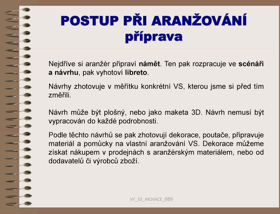 Návrh nemusí být vypracován do každé podrobnosti.